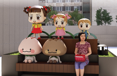 커뮤니티 그라운드-포토존 조형물